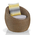 Natural Brown Aluminum Outdoor Chair D957