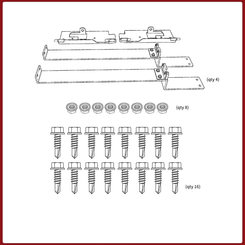 Set of 2 Truck Bed Storage Tool Box Lockable G120694