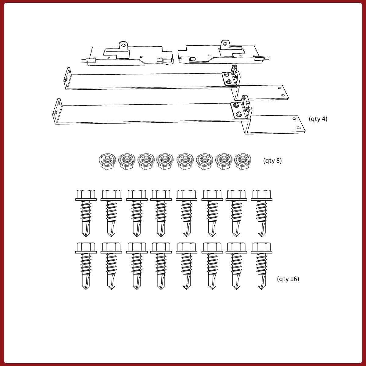 Set of 2 Truck Bed Storage Tool Box Lockable G120694