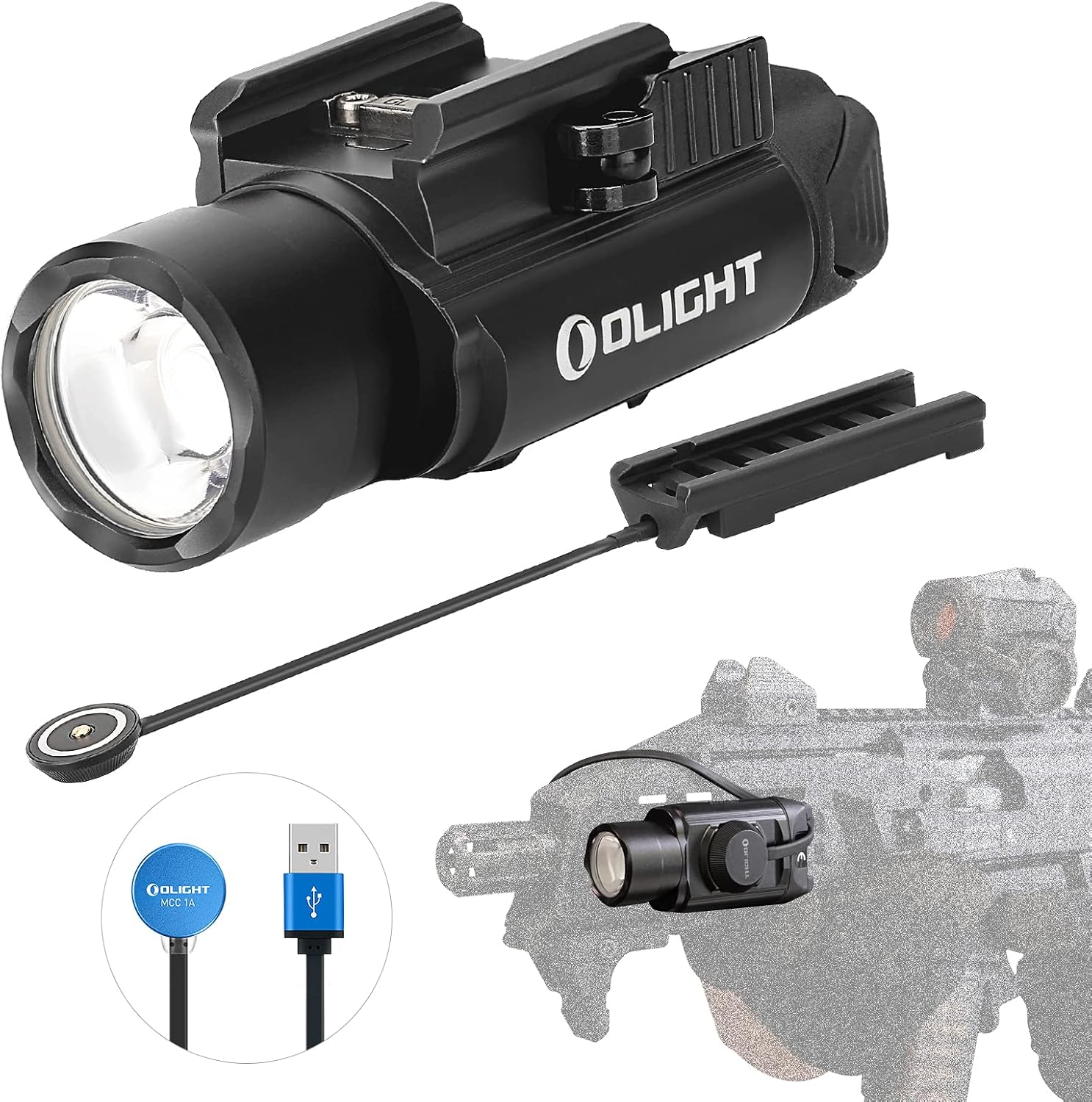 1500 Lumens LED Rechargeable Tactical Flashlight J302412