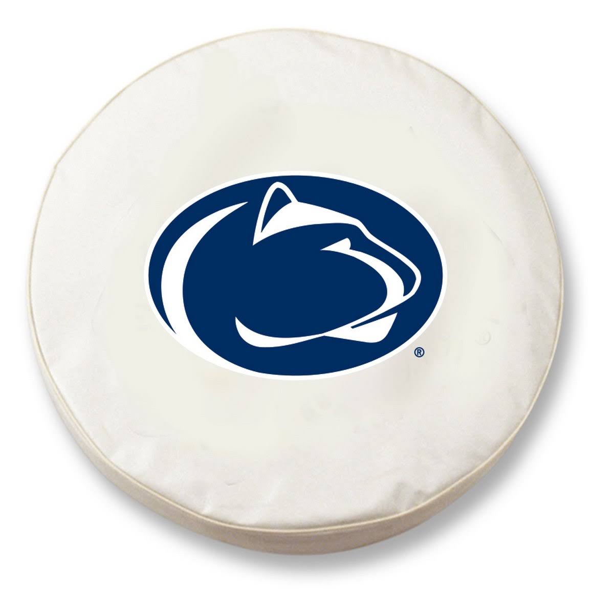 White Vinyl Fitted Car Tire Cover W6963