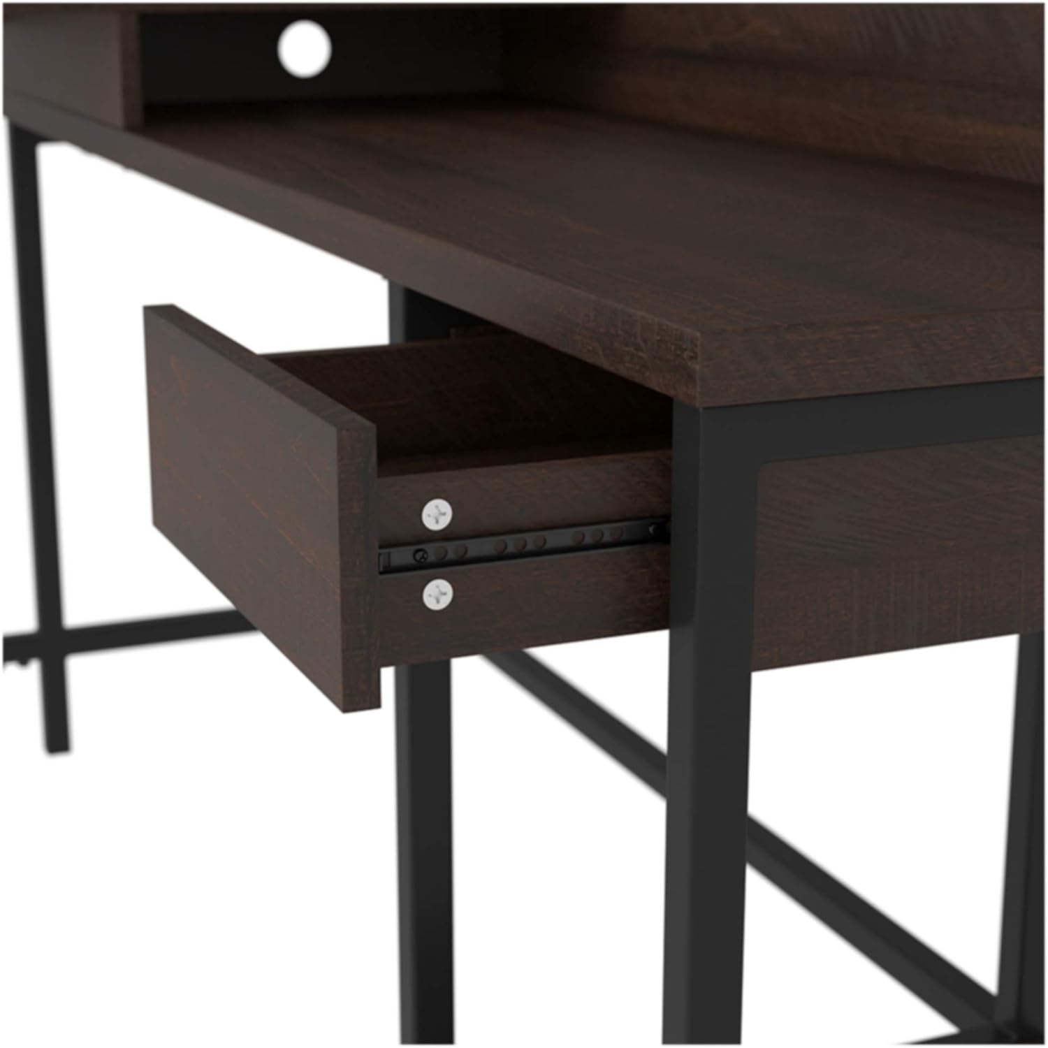 Warm Brown L-Shaped Home Office Desk F68253