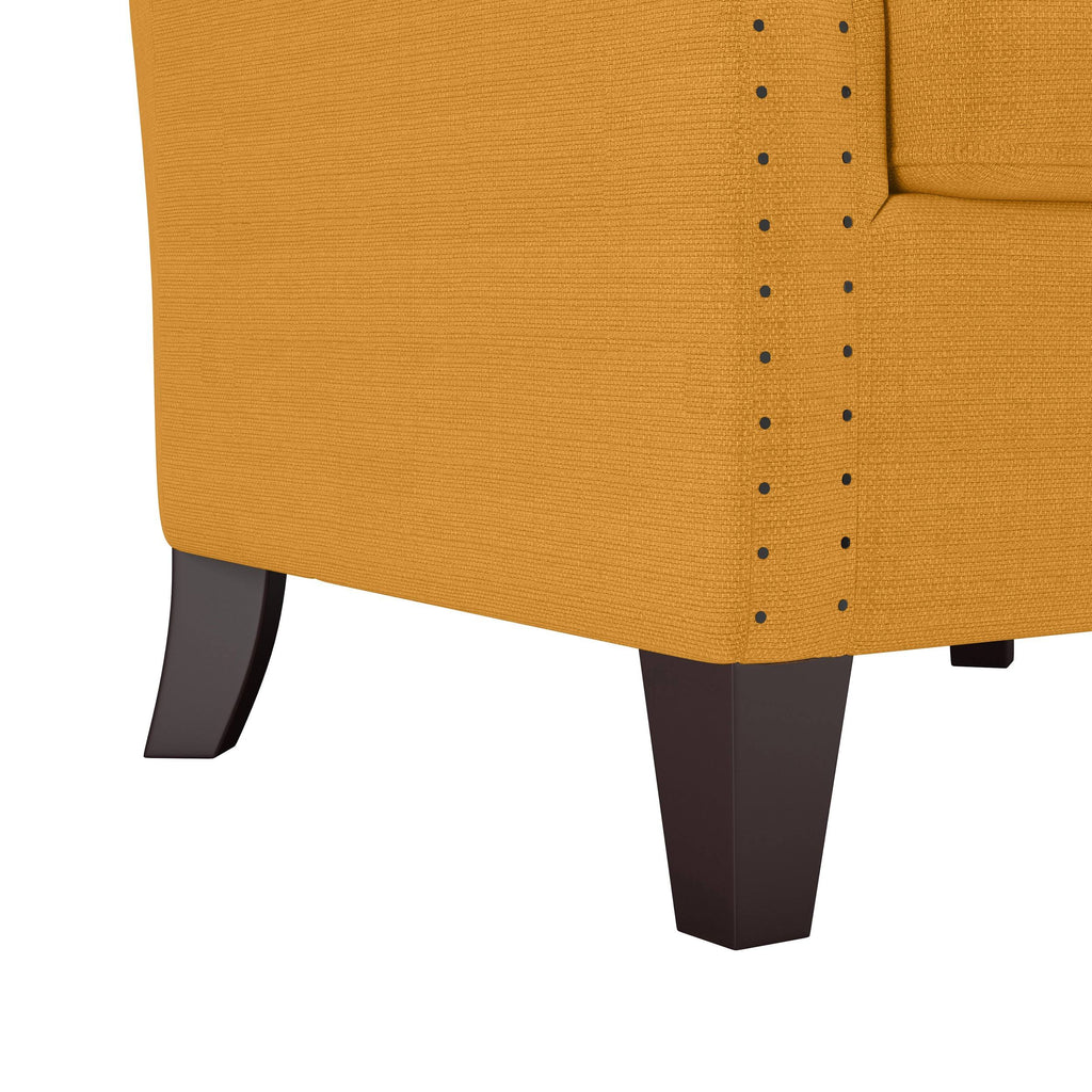 Soft Red Linen Armchair D199