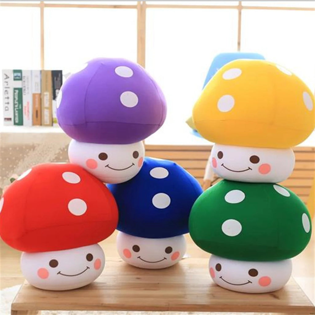 Mushroom Shaped Throw Pillow Plush Toy W513280