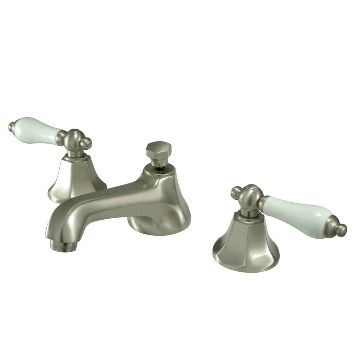 Matte Black 8 in. Widespread Bathroom Faucet V2841