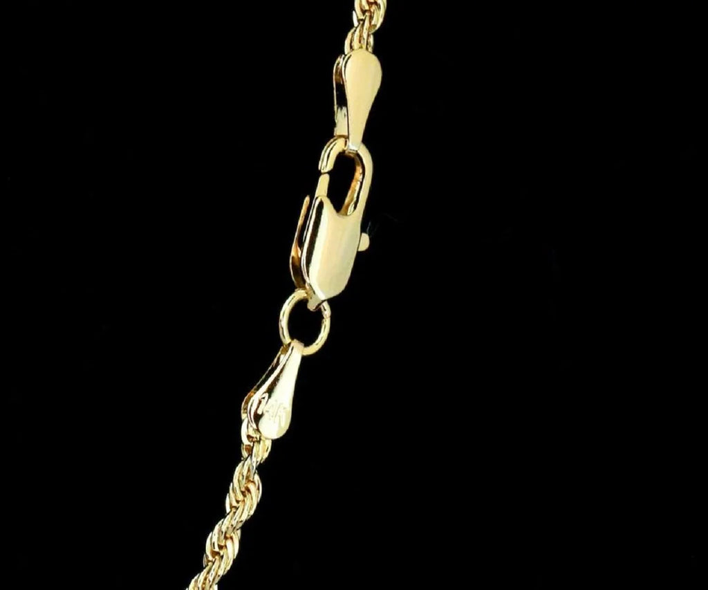 14K Bonded Gold Chain with Cross Pendant Necklace with Gift Box/Bag P41677