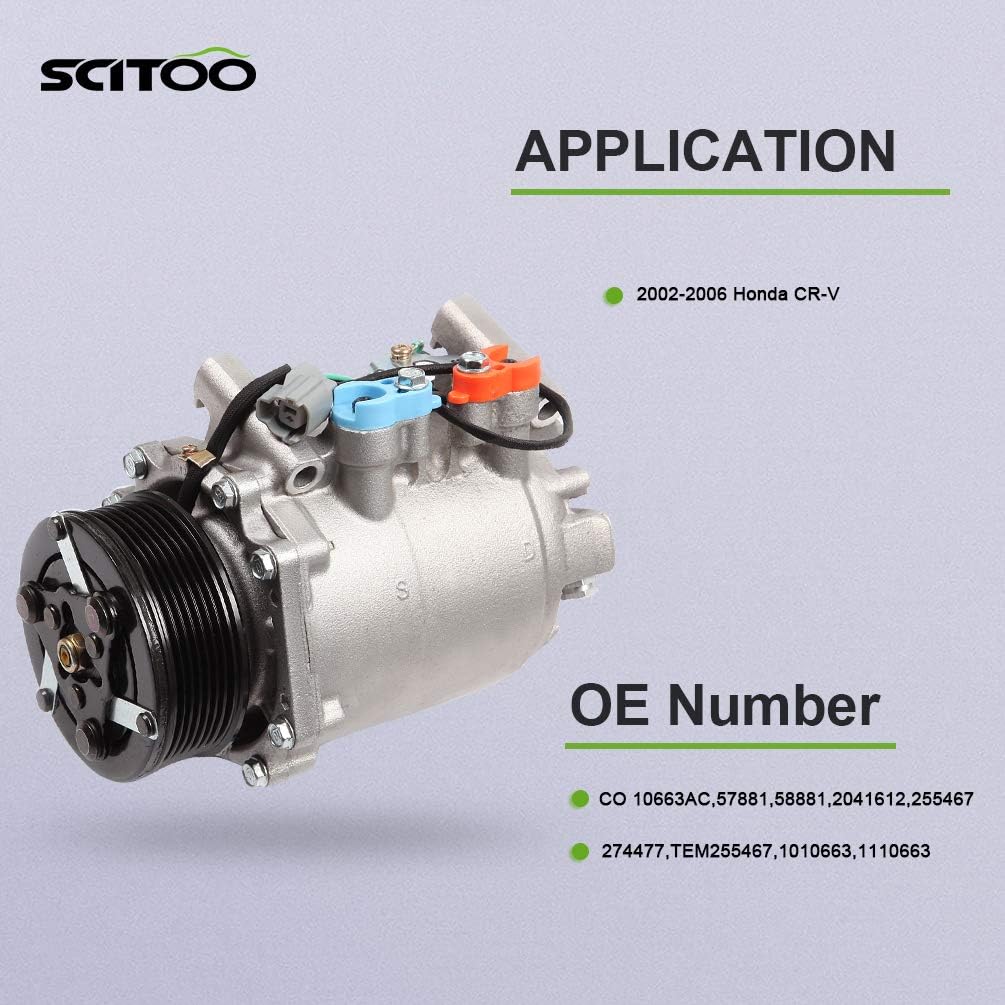AC Compressor for Honda CR-V 2.4L R91604