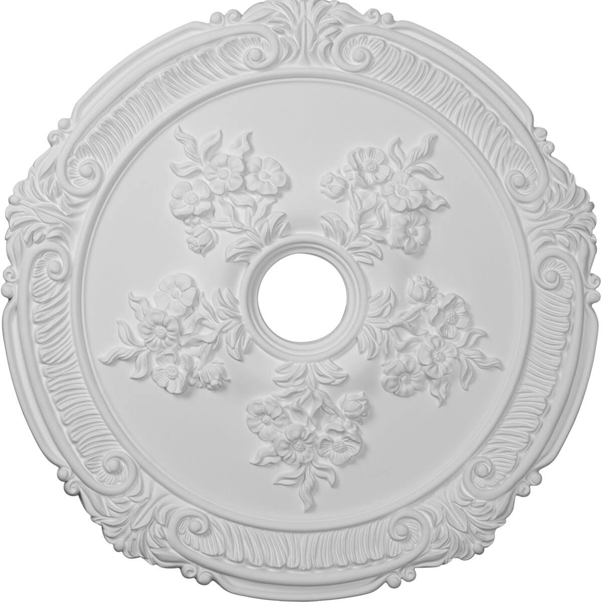 Hand-Painted Pale Gold Ceiling Medallion O99537