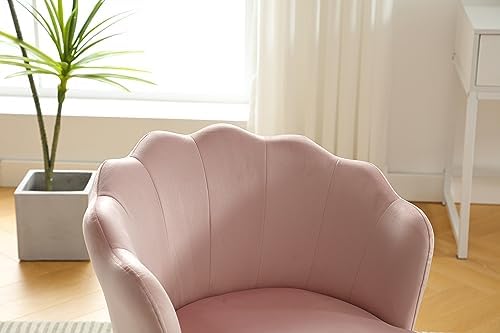 Yellow Velvet Accent Chair with Waist Pillow O1065