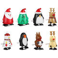 8pcs Christmas Wind Up Walking Toys J843