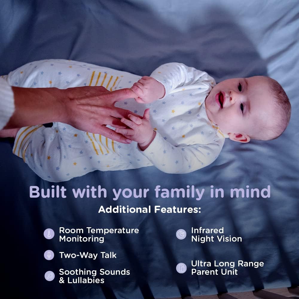 5 Video Baby Monitor with 2 Cameras, Night Vision S9194