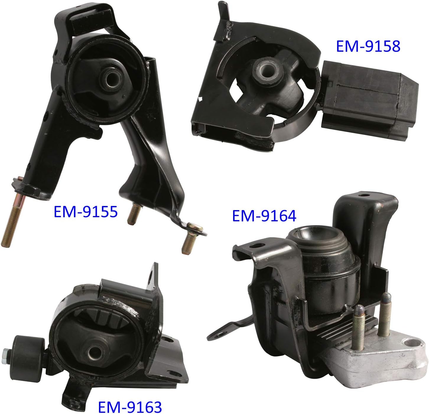 4pcs Motor Mounts Set Kit for Toyota Corolla Matrix Pontiac Vibe 1.8L 4 Cylinder T22179