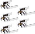 Polished Chrome Square Privacy Levers 5 Pack K742839