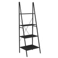 72x22 Ladder Bookcase Black E71764