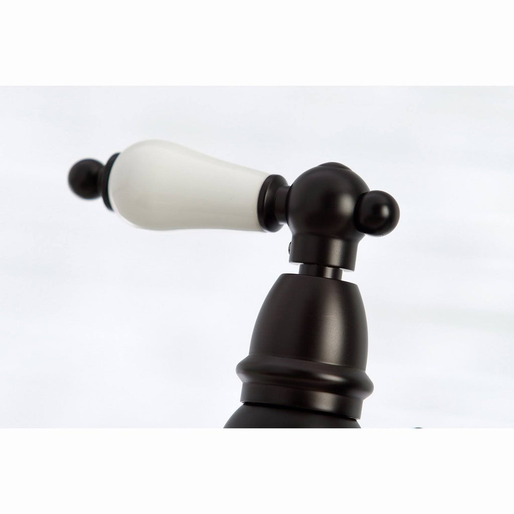 Brushed Nickel Bridge Kitchen Faucet with Sprayer N7952