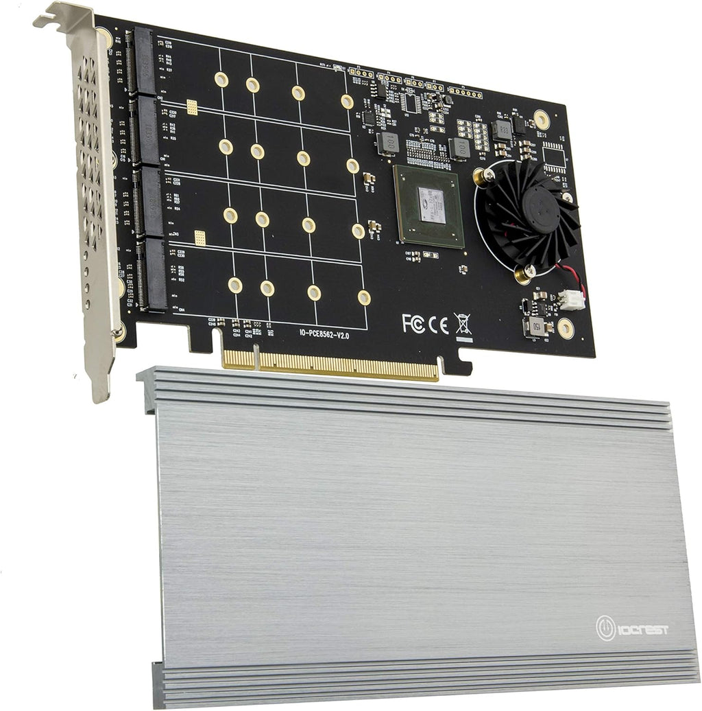 Dual M.2 NVMe Ports to PCIe 3.0 x16 Bifurcation Riser Controller X28207