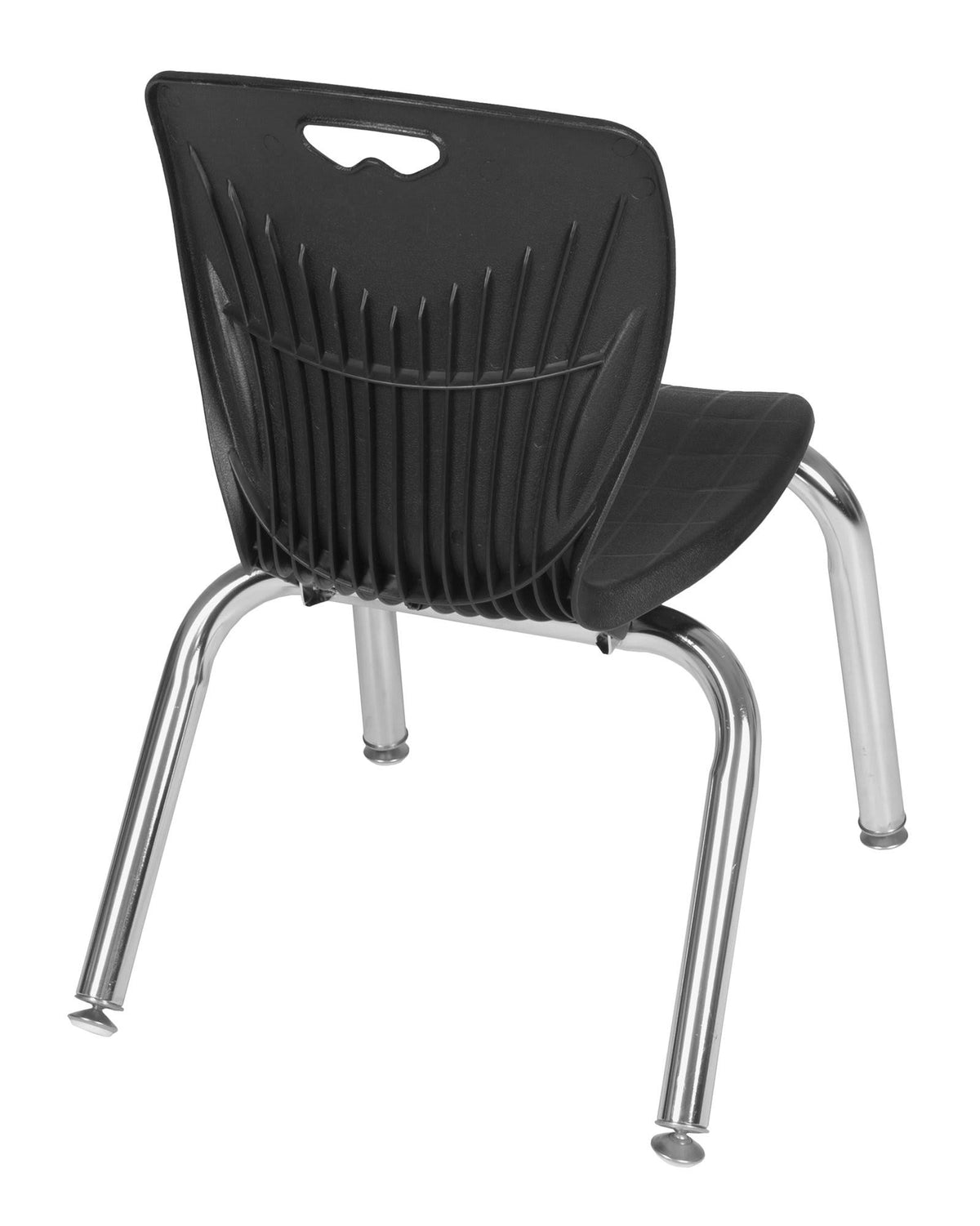 48x22 Round Height Adjustable Classroom Table with 4 Stack Chairs Z982708