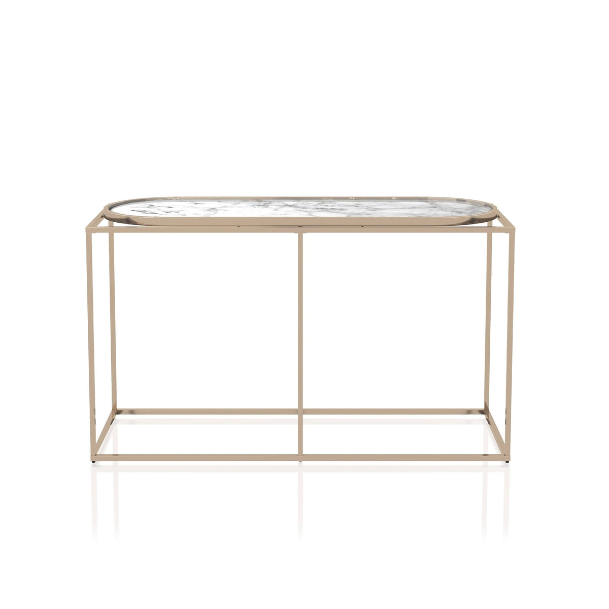 White Marble Sofa Table L942835