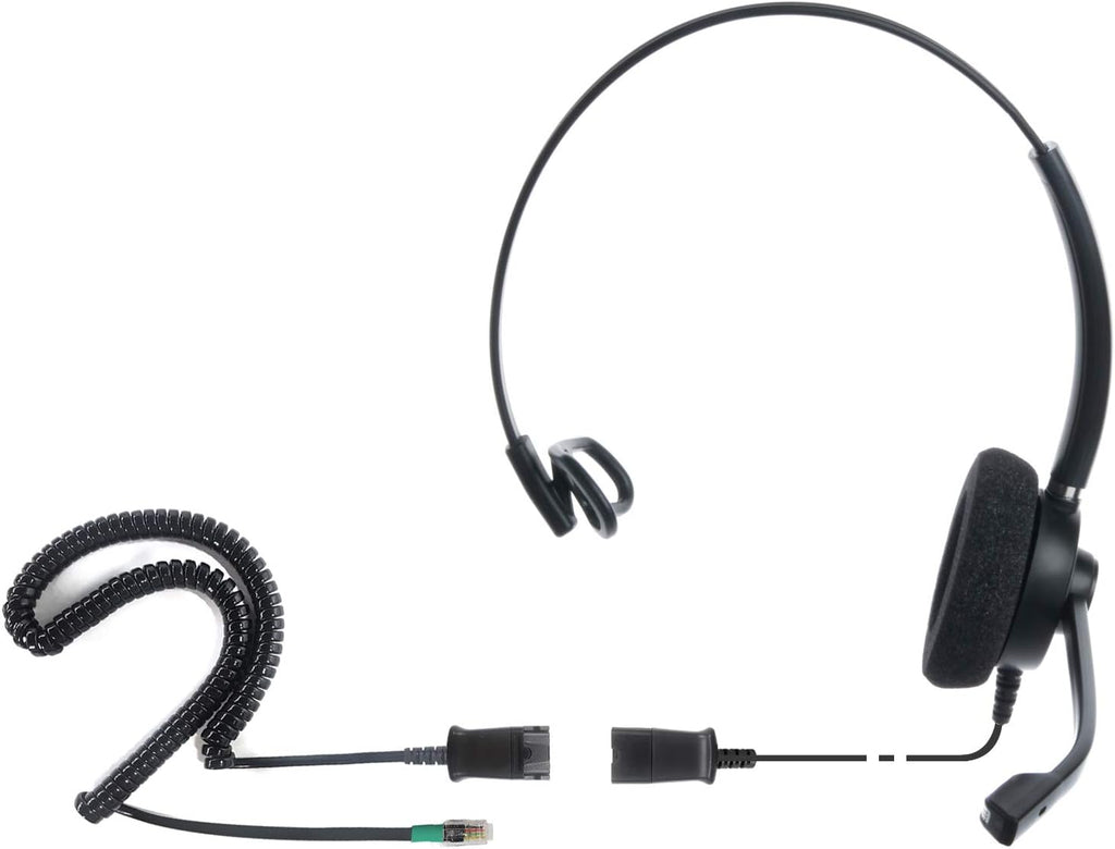 Professional Monaural Noise Cancelling Corded Headset Pack of 2 S404583