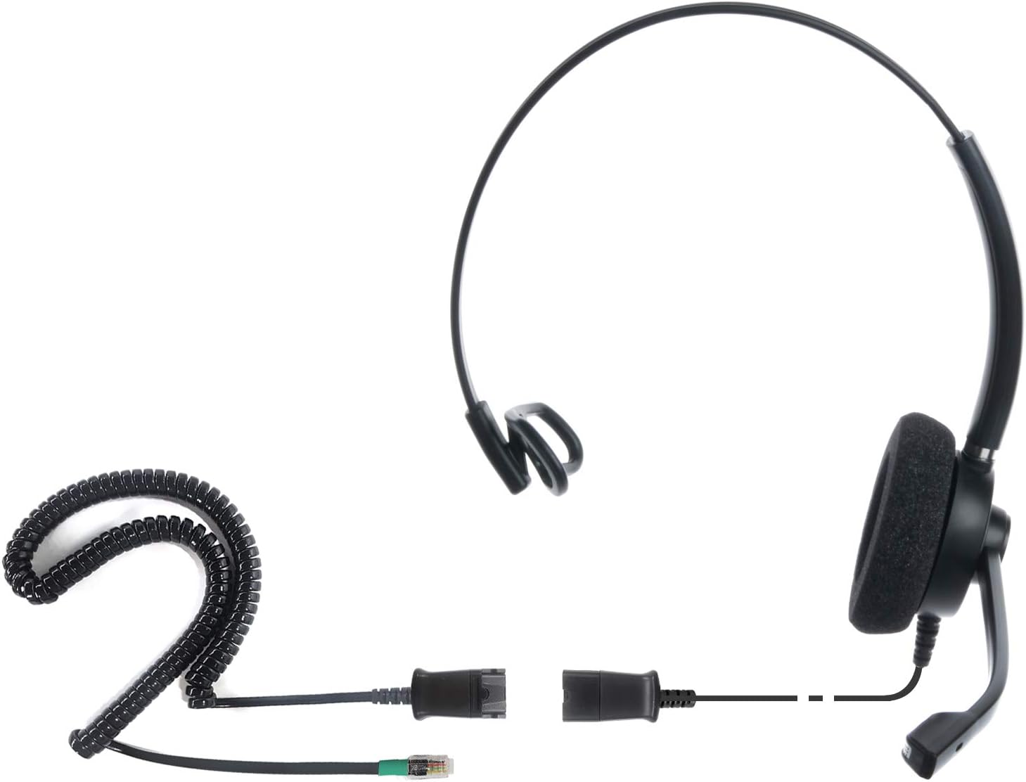 Professional Monaural Noise Cancelling Corded Headset Pack of 2 S404583