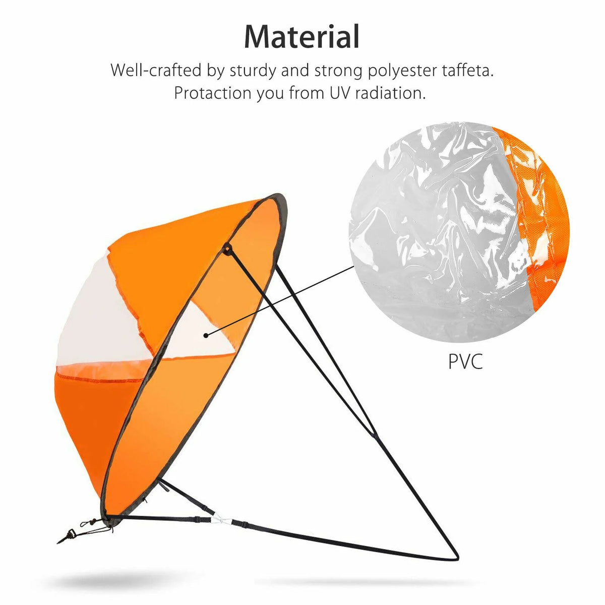Foldable Kayak Wind Sail Kit U5845