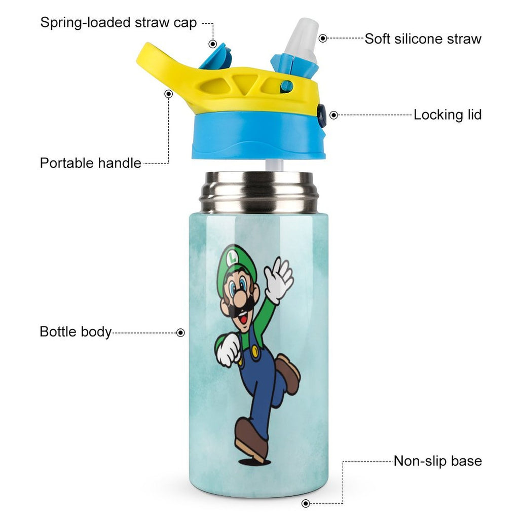 Insulated Stainless Steel Water Bottle with Straw Leak-Proof P45161