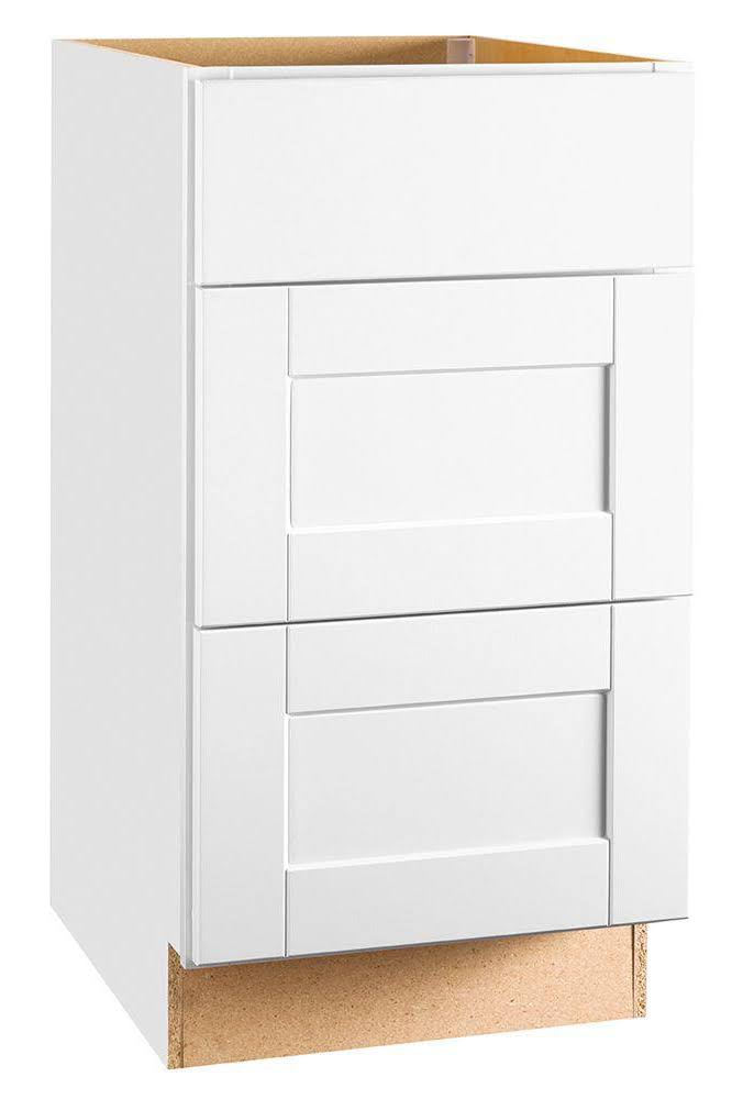 White 3-Drawer Base Cabinet C88712