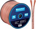 14 Gauge AWG 500ft Speaker Wire Cable Clear Pack of 2 J755