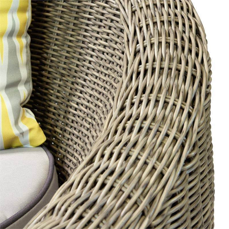 Natural Brown Aluminum Outdoor Chair D957
