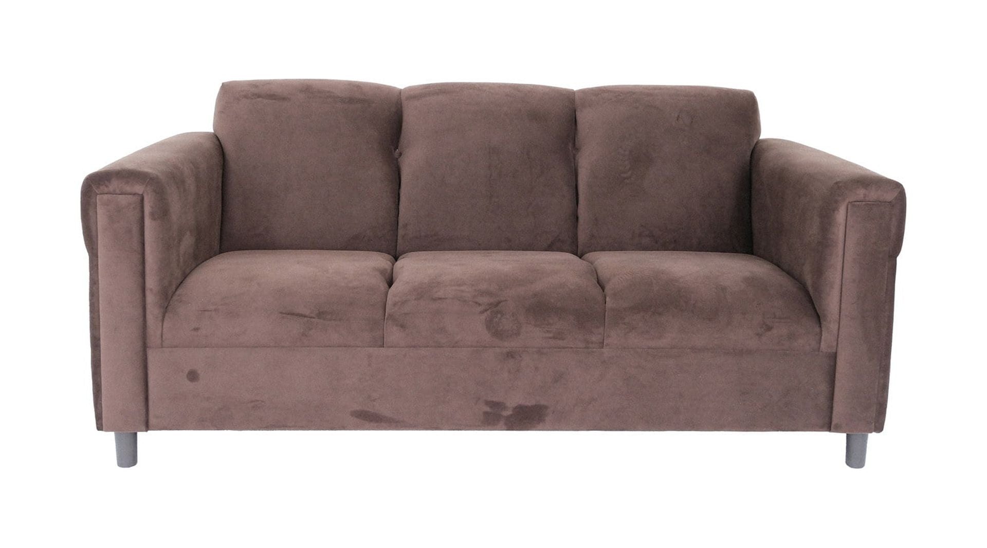 Suede Sofa with Solid Wood Frame O2606
