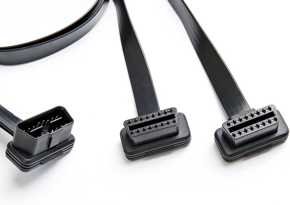 OBD2 16 Pin Splitter Extension Cable Adapter 10 Pack I296930