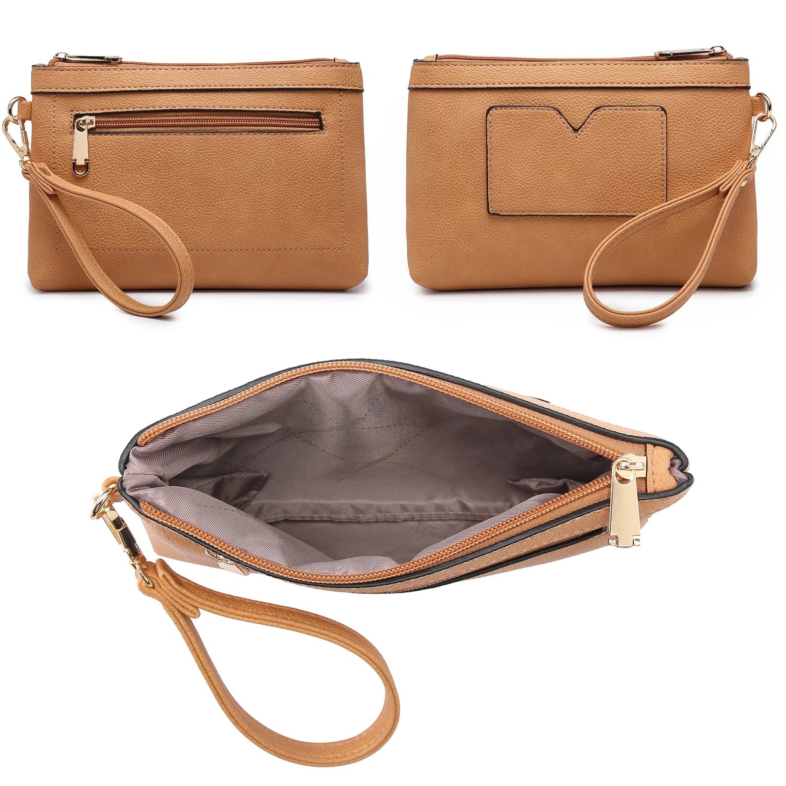 Satchel Handbags Shoulder Tote Top Handle Bags with Matching Wristlet Wallet A92143