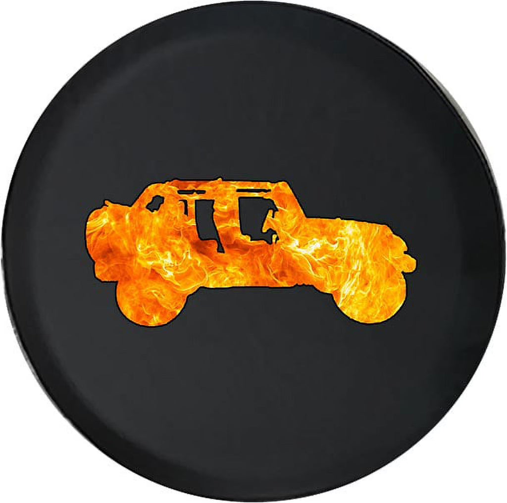 Black 28 Inch Tire Covers Y906
