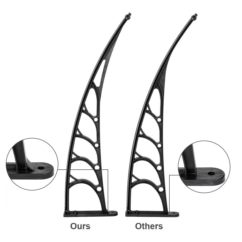 Black Door Window Awning Canopy Patio Cover Q653