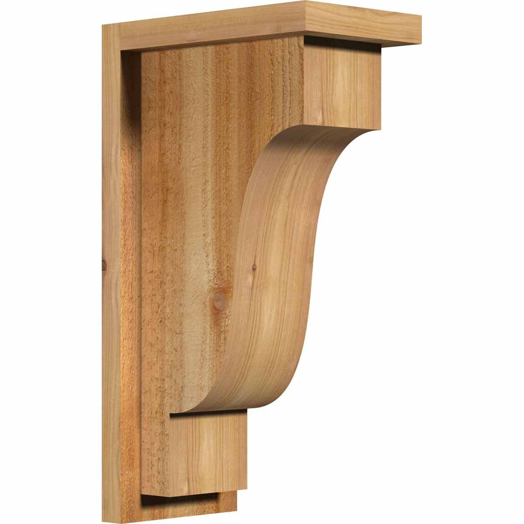 Rough Sawn Corbel with Backplate, Western Red Cedar G557