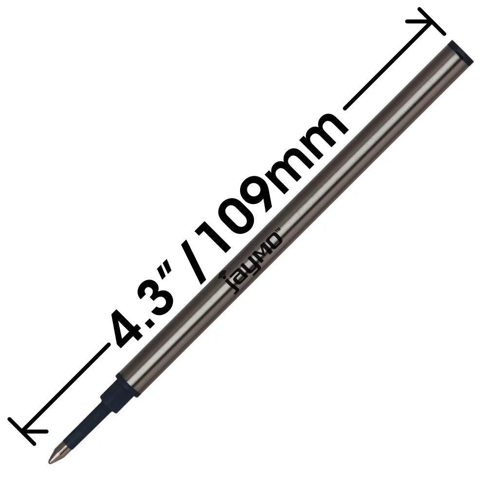 Rollerball Pen Refill, 12 Black P586358
