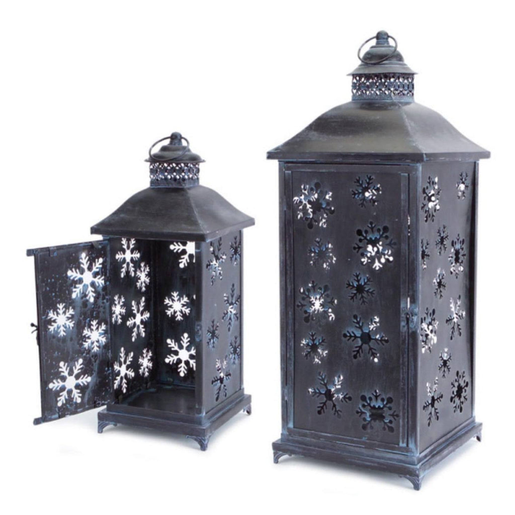 Set of 2 Christmas Candle Lanterns Z670713