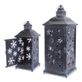 Set of 2 Christmas Candle Lanterns Z670713
