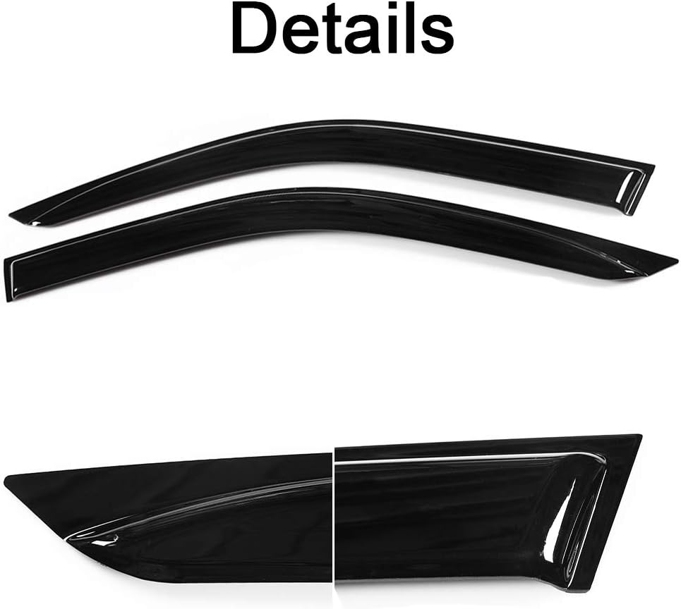 Rain Guards Vent Visors Side Window Deflectors 4-Piece Set J342