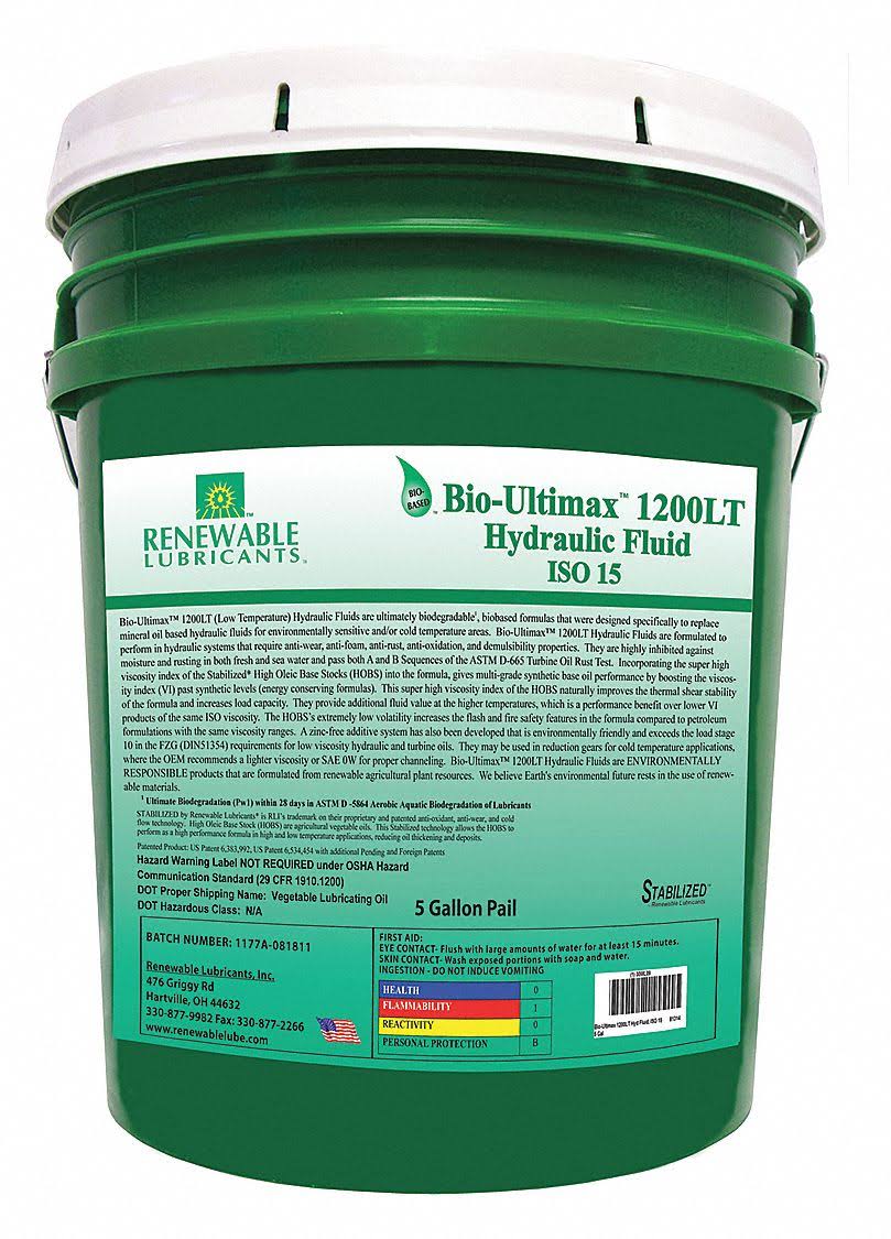 5 gal Yellow Hydraulic Oil Q610656