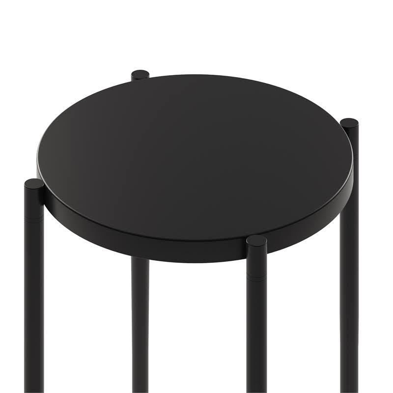 Blackened Bronze Side Table W8386