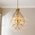 12-Light Glass Globe Sputnik Chandelier C24731