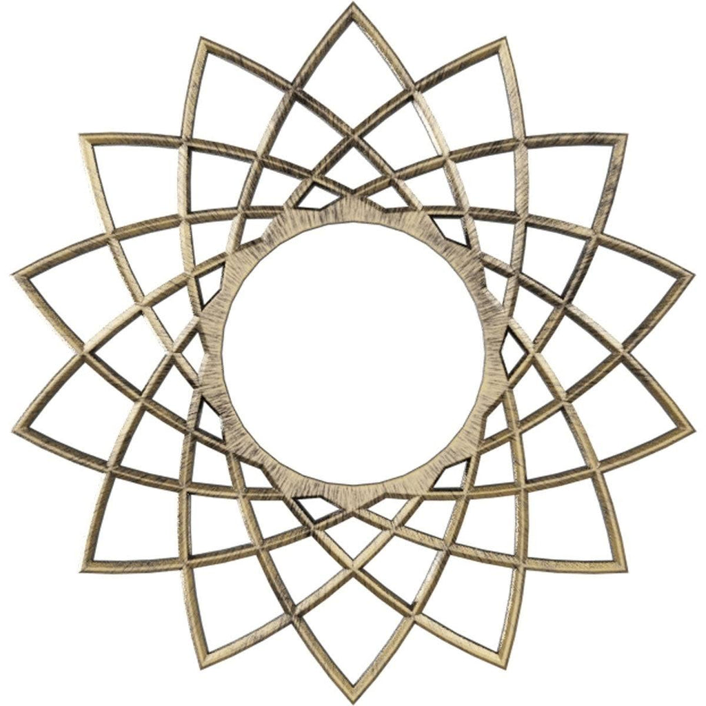 36x22OD x 13 7/8x22ID x 1x22P PVC Pierced Ceiling Medallion D3738