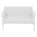White Leather Wooden Miniature Chair House L72537