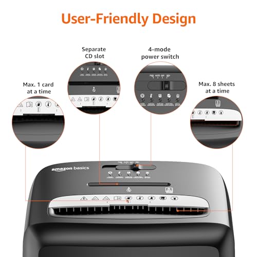 6 Sheet Micro Cut Paper Shredder, Black G27632