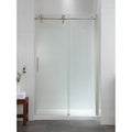 Frameless Sliding Satin Nickel Shower Door N2418