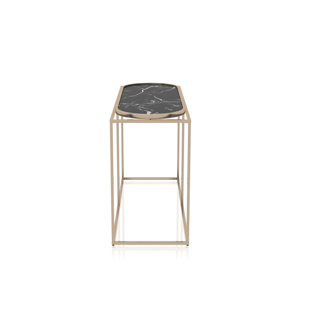 White Marble Sofa Table L942835
