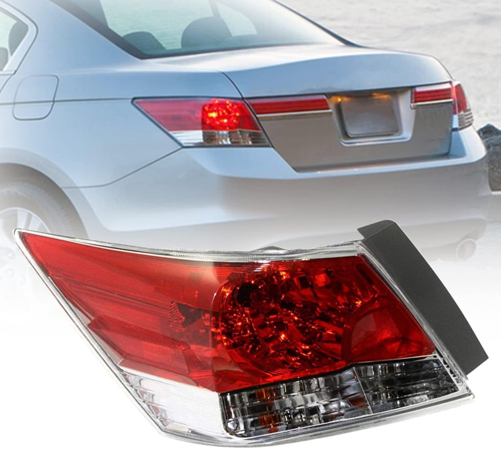 Rear Left Brake Tail Lights Replacement for 2008-2012 Honda Accord 4 Door Sedan Pack of 2 A26962