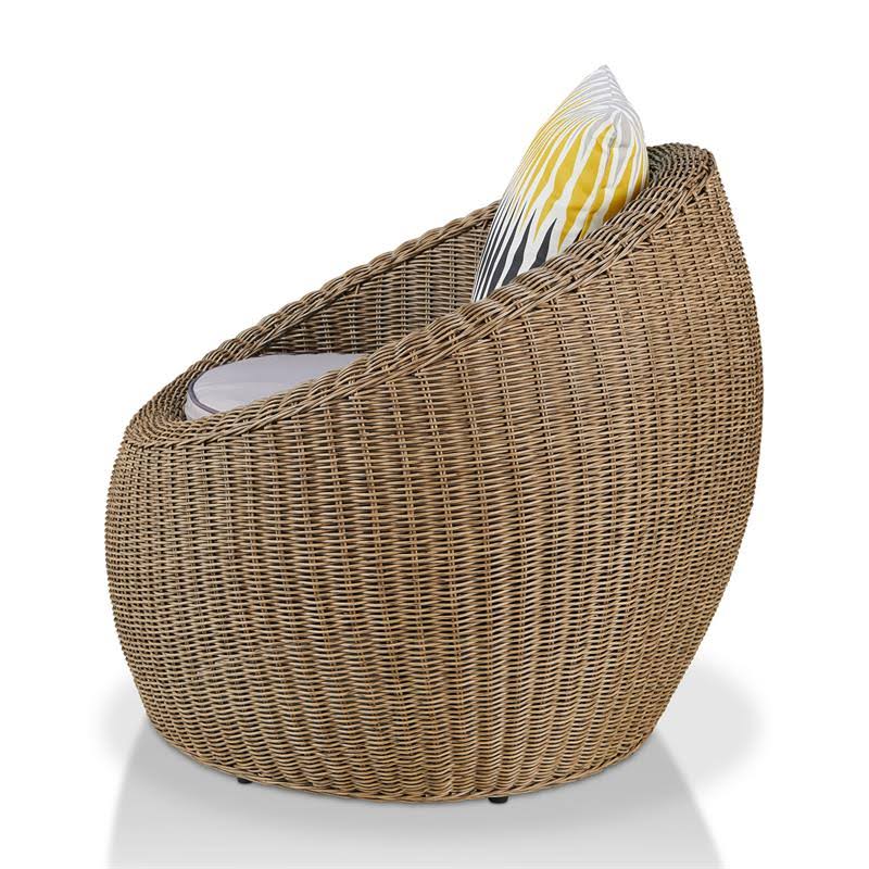 Natural Brown Aluminum Outdoor Chair D957