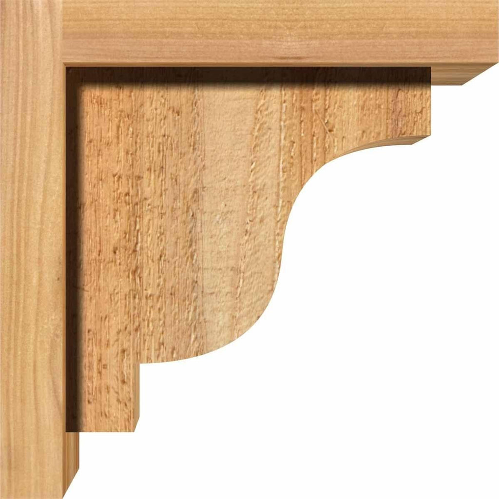 Rough Sawn Corbel with Backplate, Western Red Cedar G557